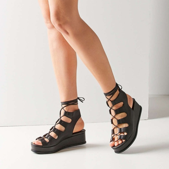 platform gladiator sandals